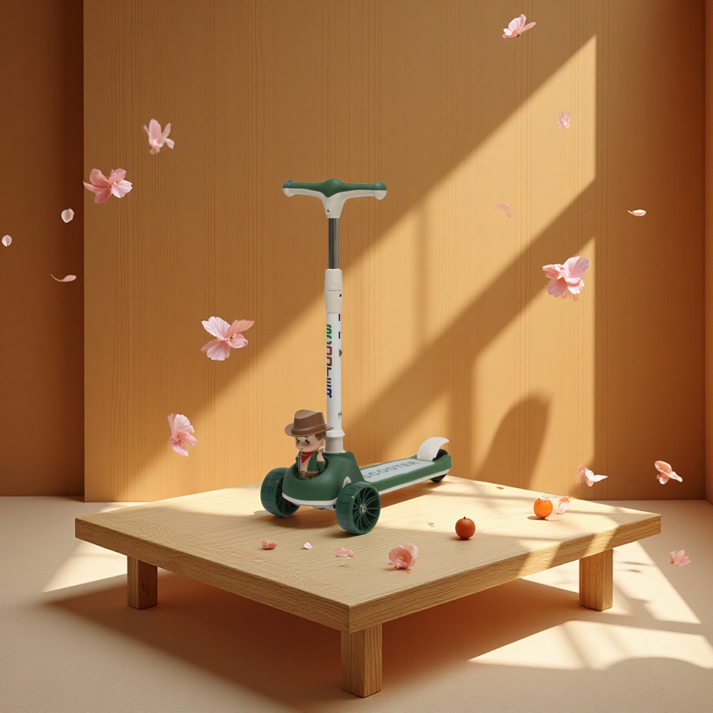 儿童滑板车可调节轻便折叠便携适合学步宝宝玩具

童车自行车多功能可坐可骑带储物空间宝宝儿童两用

滑板车闪光轮子便携轻巧