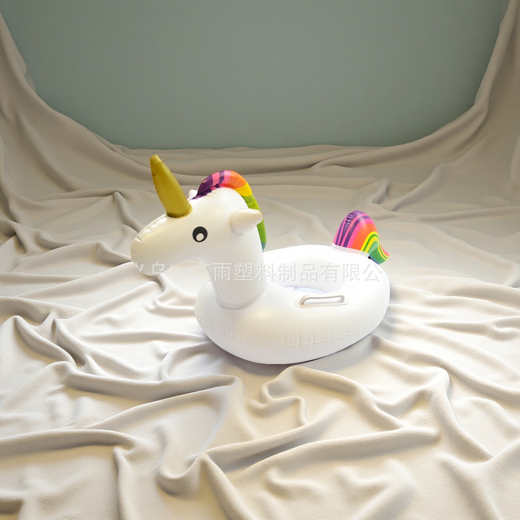 Unicorn infant swimming boat, large prone boat, baby seat, inflatable toy manufacturer wholesale, cartoon inflatable model, children's water entertainment