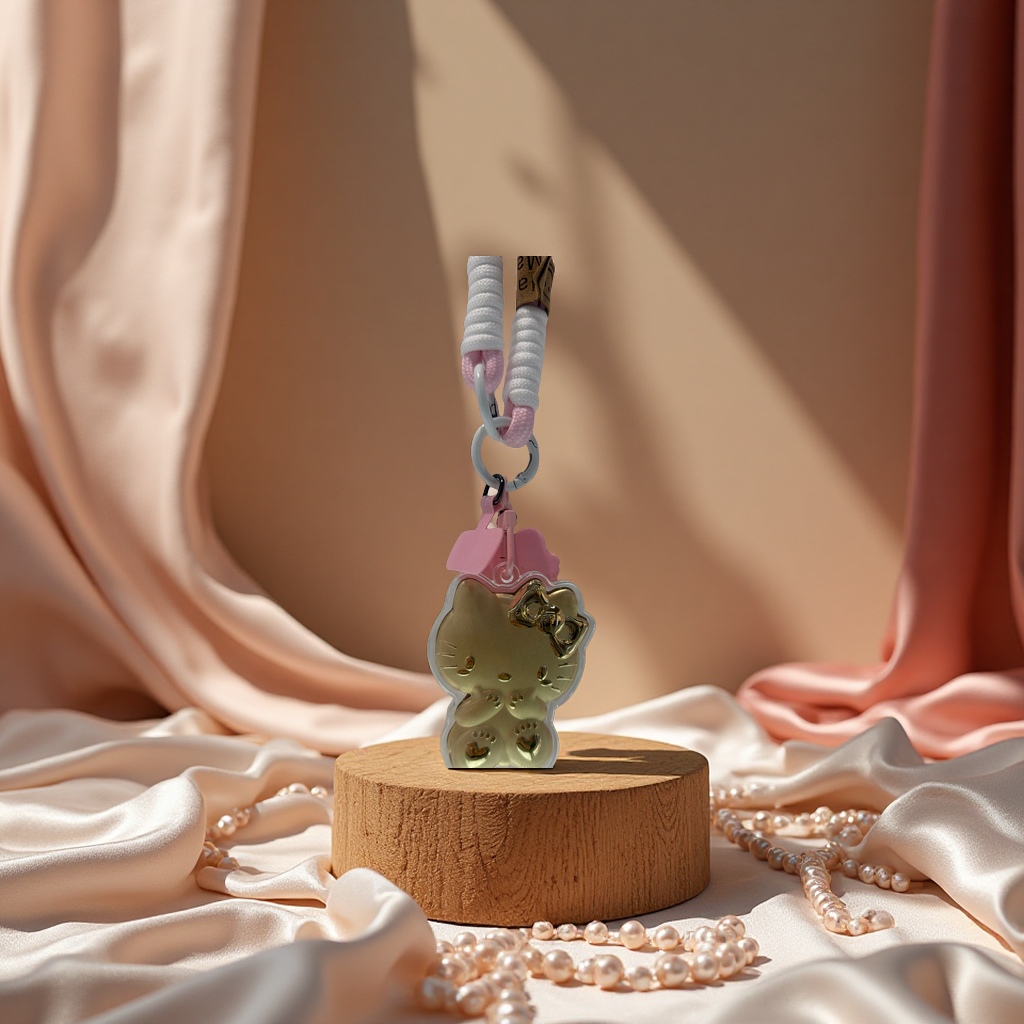 时尚短款手机链女款斜挎挂绳珠子长款多彩百搭潮流配件