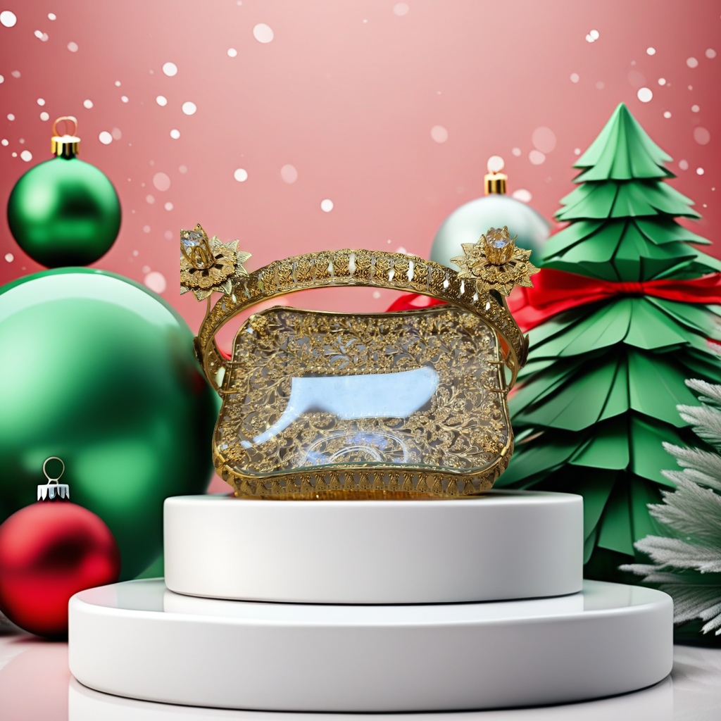 布艺山茶花细节图