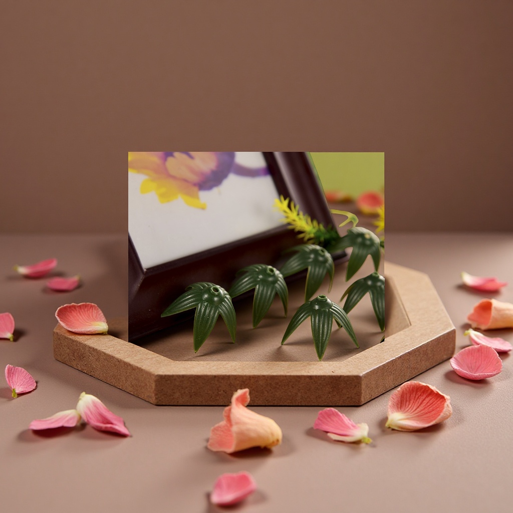 仿真花配件花托花底假花材料五角蕾底批发工艺品礼品塑料装饰用品