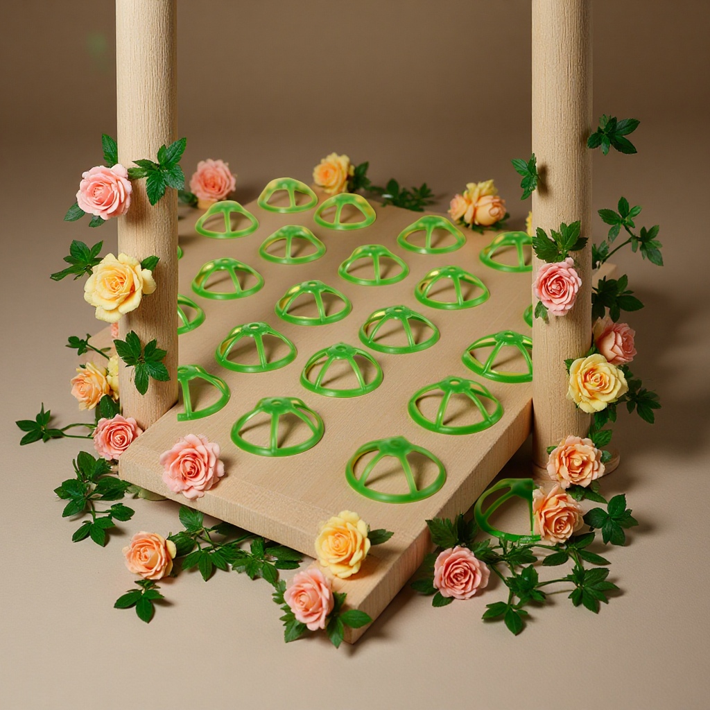 厂家批发仿真花原料塑料配件仿真植物制作工具假花3厘米半空心包装辅助塑料盖