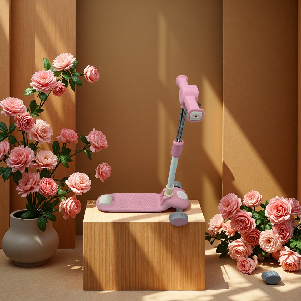 儿童滑板车可调节折叠便携安全耐用适合初学者儿童玩具