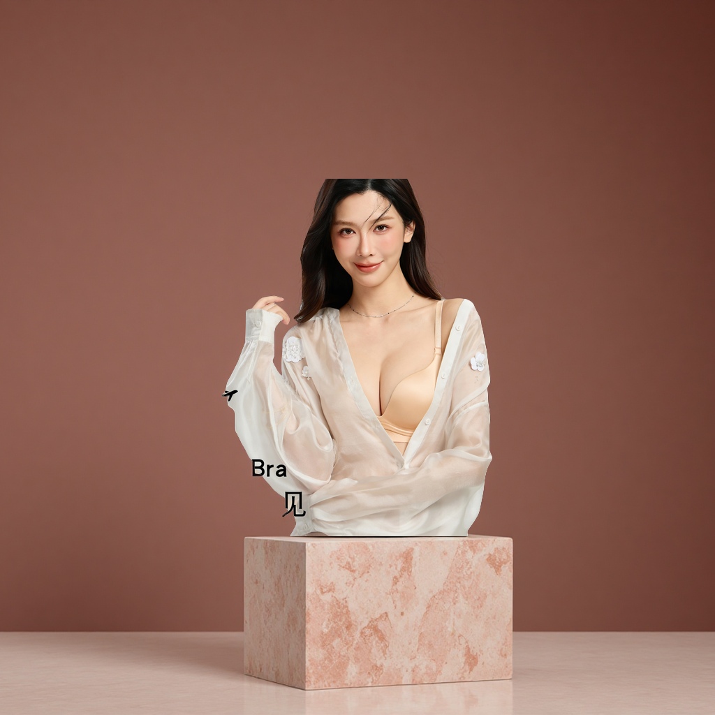内衣冰丝无痕/内衣运动大胸/文胸女无肩带性感/内衣/内衣蕾丝产品图