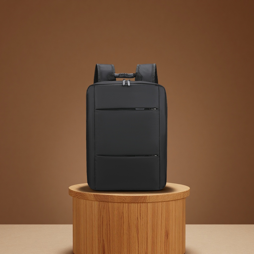 新款商务双肩包男多功能大容量背包电脑包简约时尚加logo箱包皮具