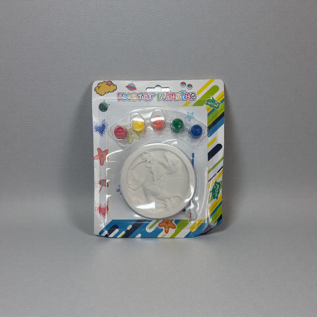 儿童上色DIY石膏绘画套装 创意手工彩绘玩具益智启蒙 适合3岁以上