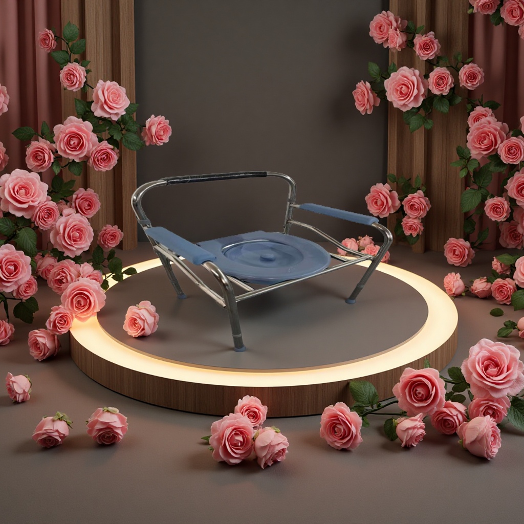 坐便椅多功能老人便携式折叠卫生间座便器家庭便捷坐便器带扶手