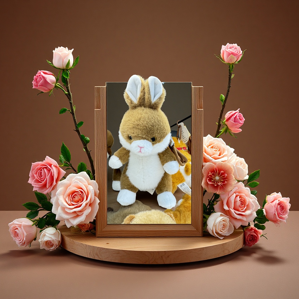 毛绒玩具熊细节图