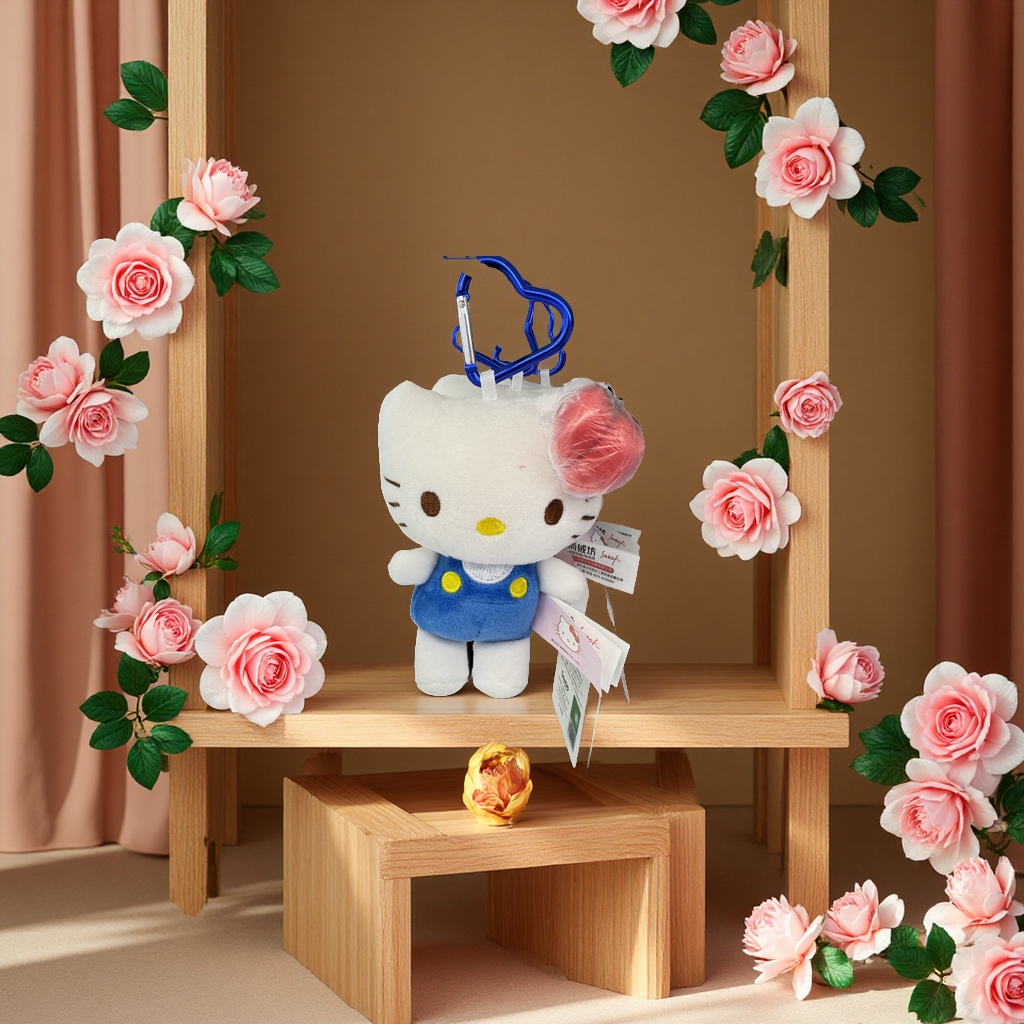 官方授权三丽鸥正版HelloKitty治愈系软萌毛绒玩具圣诞节限定KT猫毛绒玩偶软fufu正版凯蒂猫布娃娃潮流玩具马年潮产品图