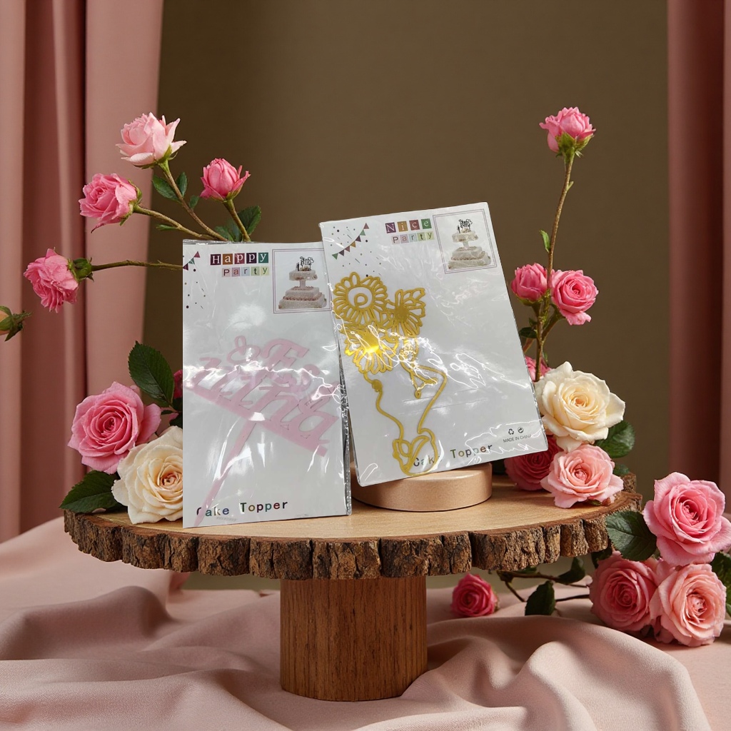 皮卡蛋糕装饰底托纸板泡沫插件插座创意甜品装饰材料适用生日派对装饰用品