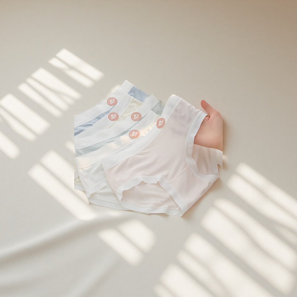 裸感无痕少女纯棉内裤抗菌裆中腰薄款三角夏季舒适透气女内衣