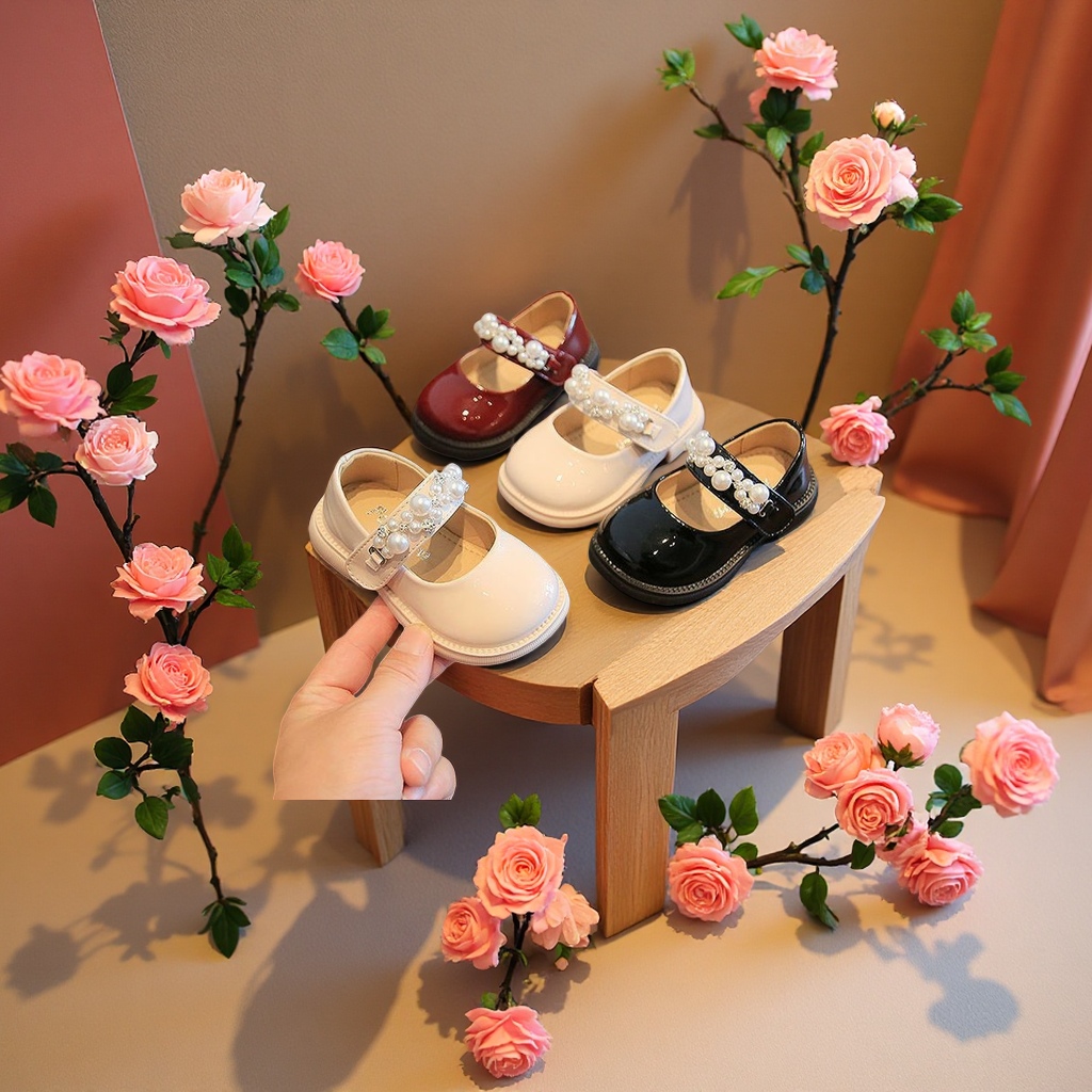 童鞋婴幼儿童鞋春季新款软底公主鞋1岁学步鞋婴儿鞋配礼服小童单鞋