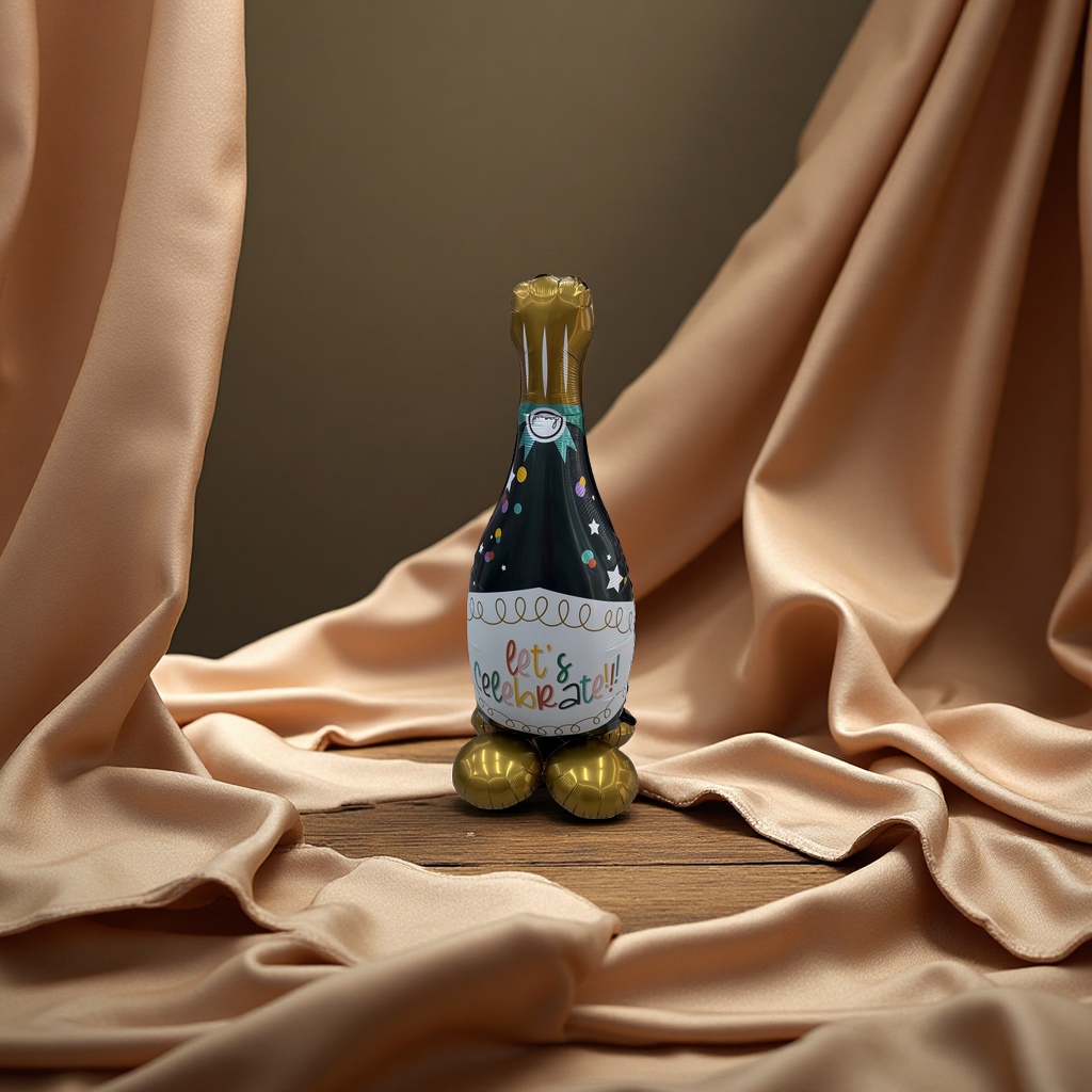 酒瓶站立气球装饰派对气球创意气球酒瓶造型气球节日装饰用品