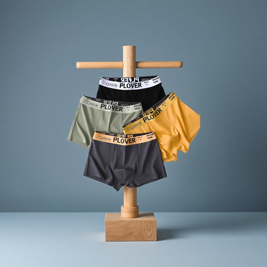 男士纯棉四角内裤高端抗菌透气平角裤头男生内衣7A款舒适耐穿