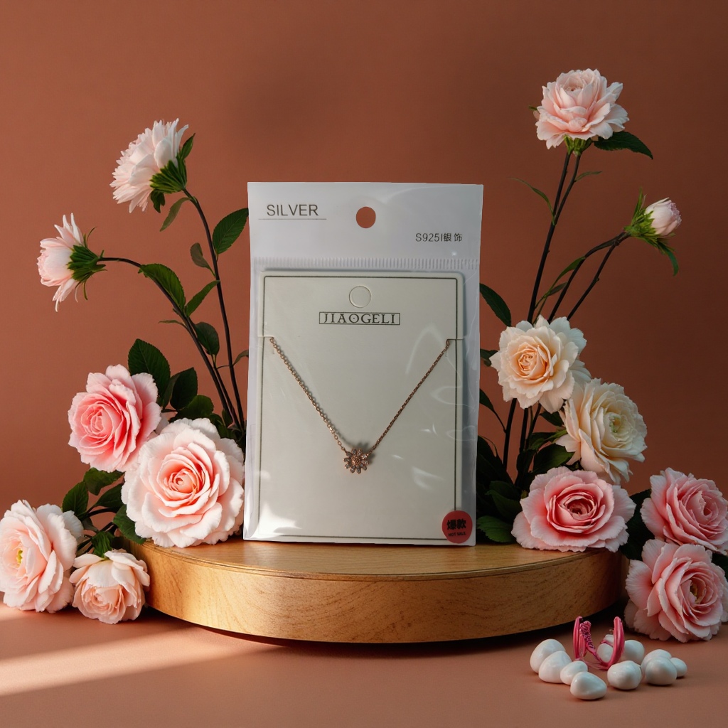925银项链 时尚简约百搭女款长款吊坠饰品送礼品潮流款