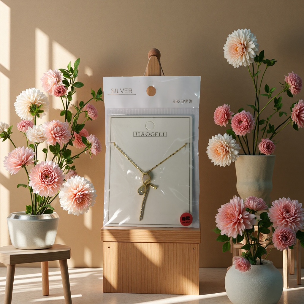 925银项链 时尚简约百搭女款长款吊坠饰品送礼经典款