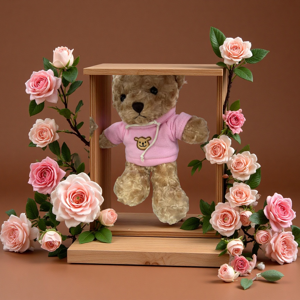 抱抱熊儿童玩偶毛绒玩具柔软可爱抱抱熊宝宝礼物送礼佳品

