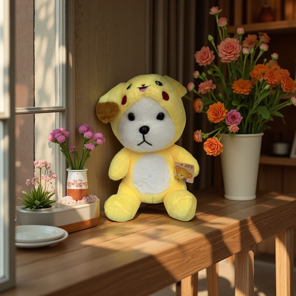 可爱毛绒玩偶软萌卡通抱枕儿童玩具布娃娃礼物趣味陪伴