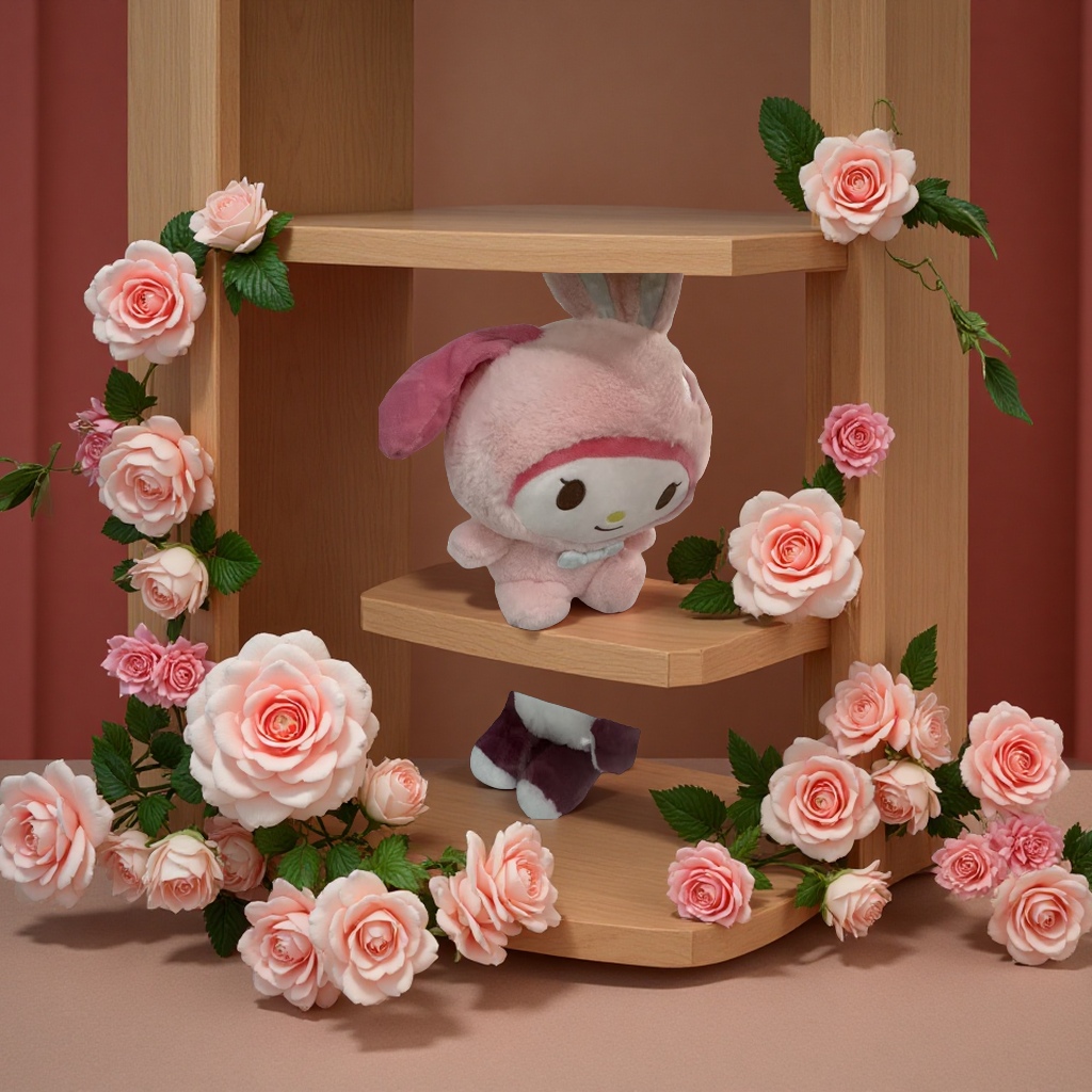 萌趣毛绒玩偶卡通动物抱枕儿童玩具柔软手感多款可选