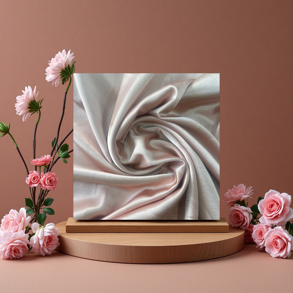 时尚仿真丝面料高品质布料柔软光泽服装用料多色可选