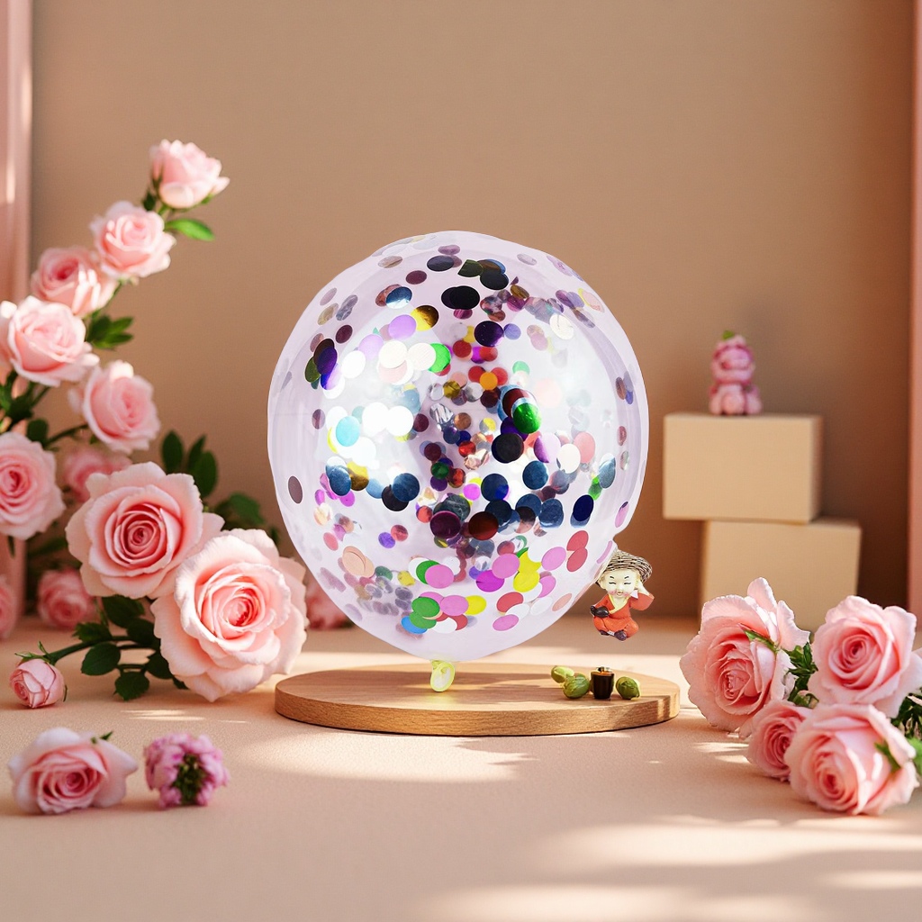 亮片气球装饰派对气球填充彩色气球节日布置气球装饰用品