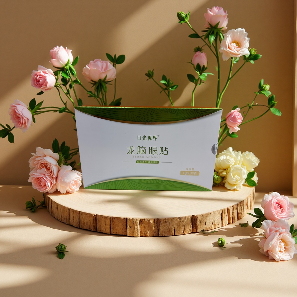 龙脑眼贴舒缓眼部疲劳去黑眼圈缓解眼部压力 10片装自然清新护理用品