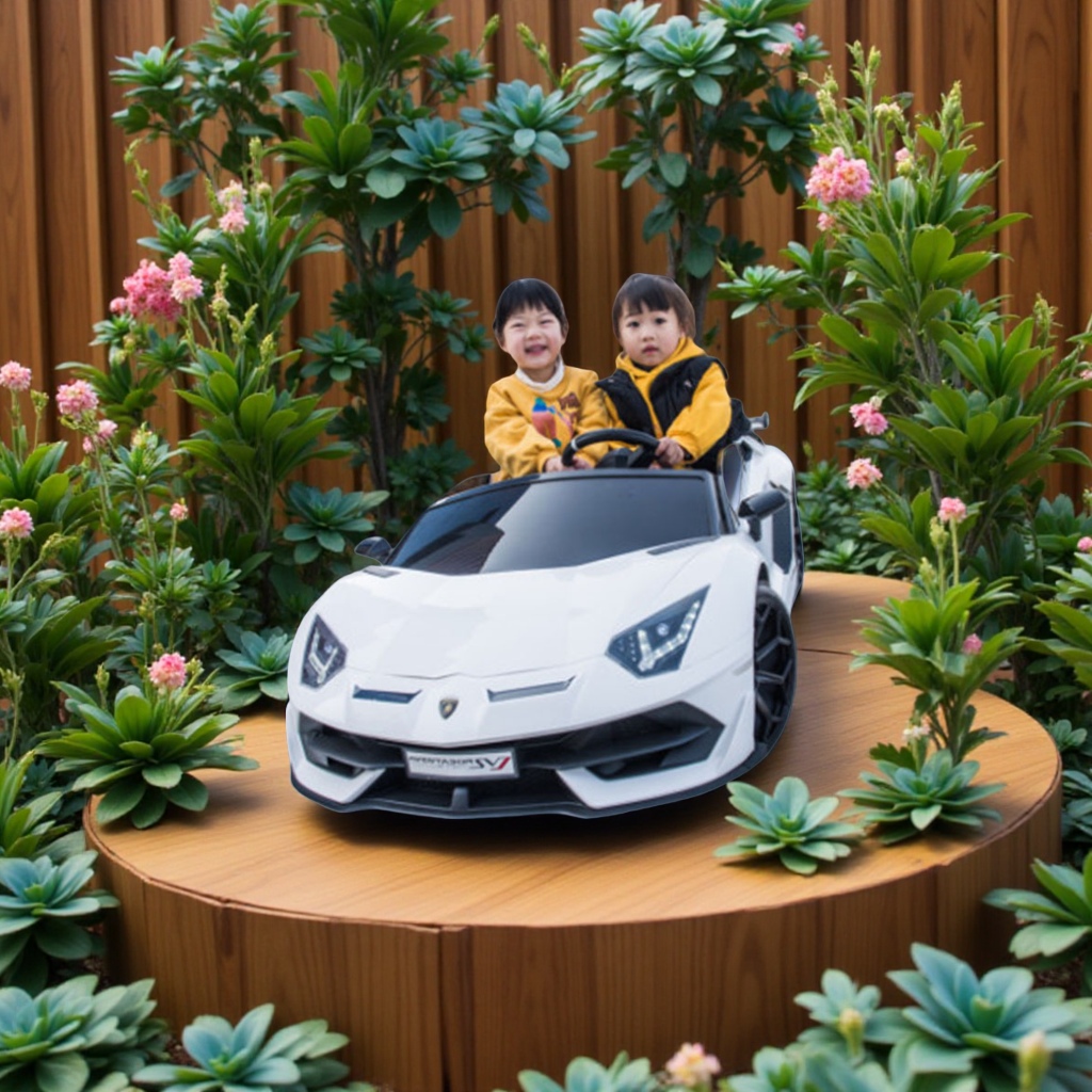 好来喜SX2028儿童电动车四轮双座遥控宝宝童车玩具学步车适合小孩玩具车