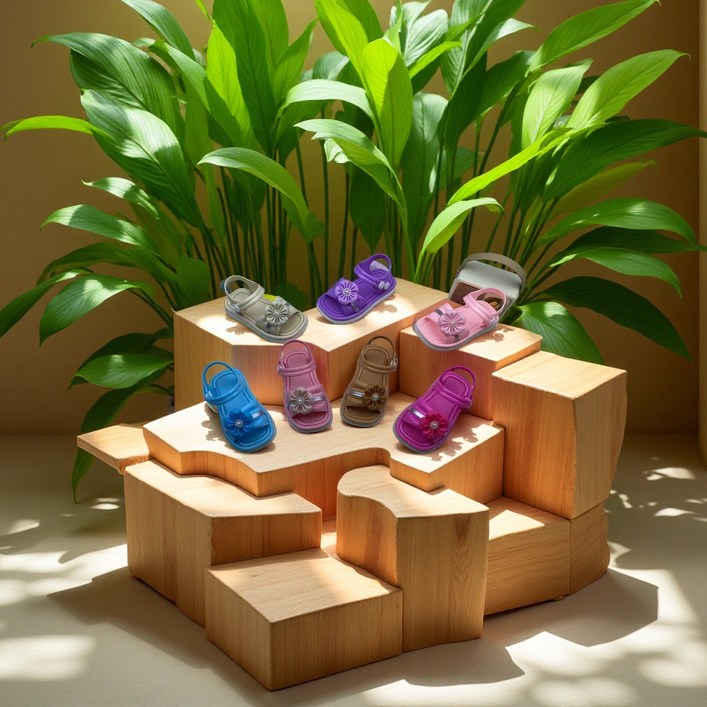 夏季时尚百搭女鞋凉鞋女士童鞋女童果冻鞋鞋业舒适防滑透气休闲鞋