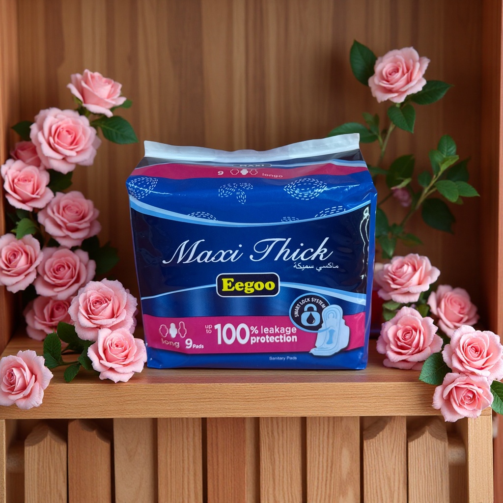 Eegoo卫生巾9片280mm日用夜用组合舒适透气柔软贴身卫生护垫