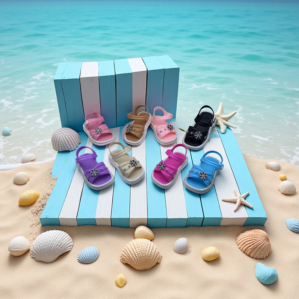 goodluck女童凉鞋夏季儿童休闲童鞋女童鞋透气防滑舒适童鞋女童凉鞋童鞋女鞋夏款不踩脚适合6-12岁儿童