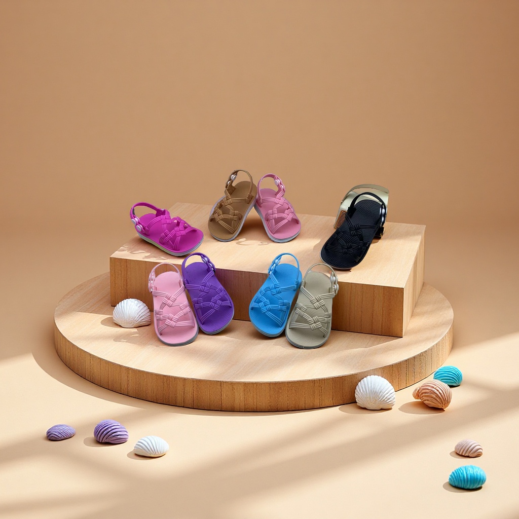 goodluck女童凉鞋夏季儿童休闲鞋宝宝童鞋女童鞋透气防滑舒适凉鞋适合6-12岁童鞋女童凉鞋款式多样