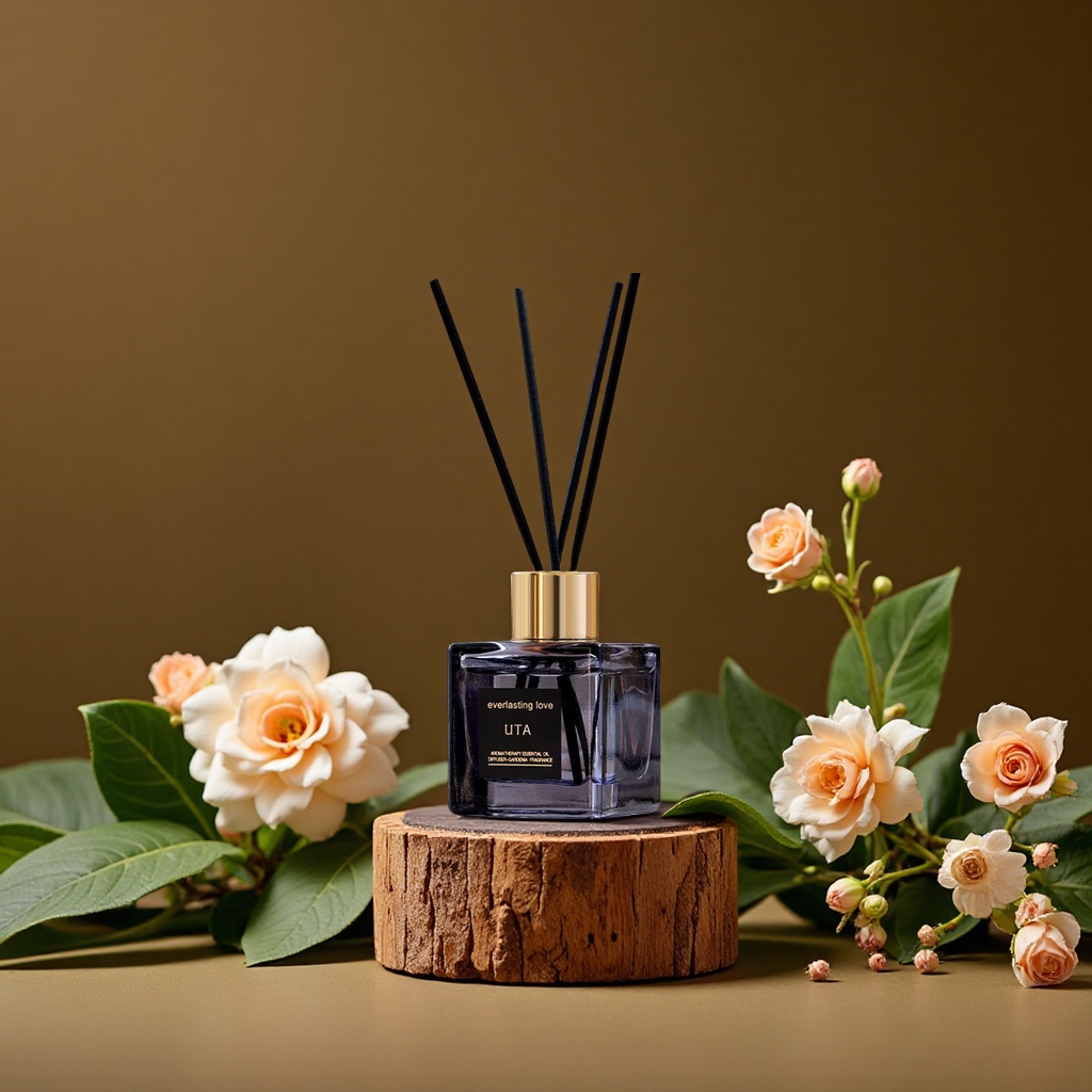 UTA天然植物香薰精油50ML栀子花香氛空气清新剂持久留香家用香薰机