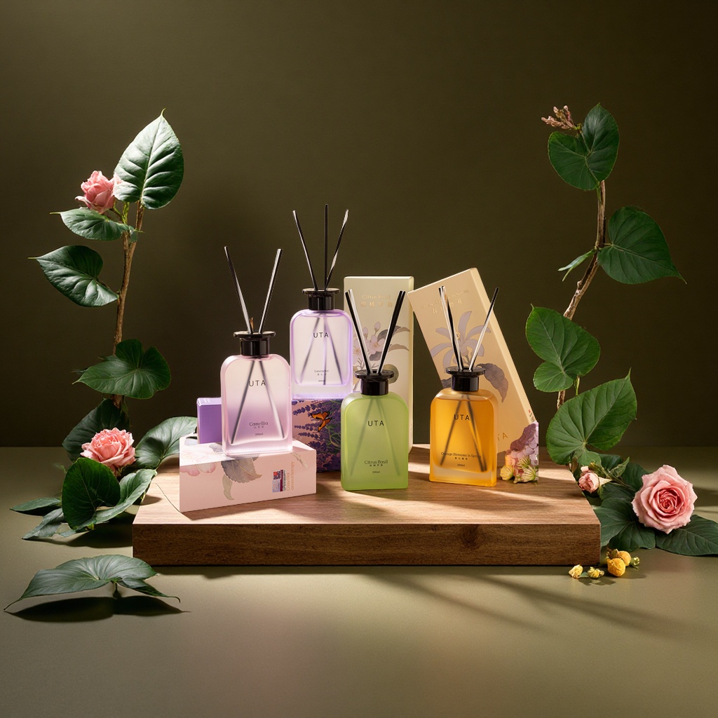 UTA柑橘罗勒香薰精油室内家用酒店卧室车载厕所香氛摆件薰衣草香氛机
