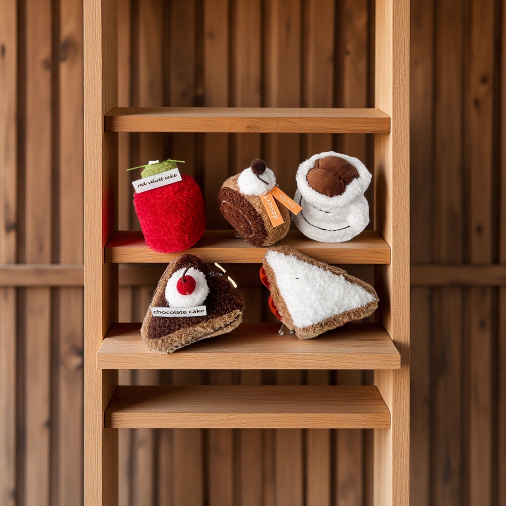 Cute afternoon tea desserts, plush pendants, small dolls, bags, keychains, wholesale fabric dolls, toys, and fun decorations details Picture