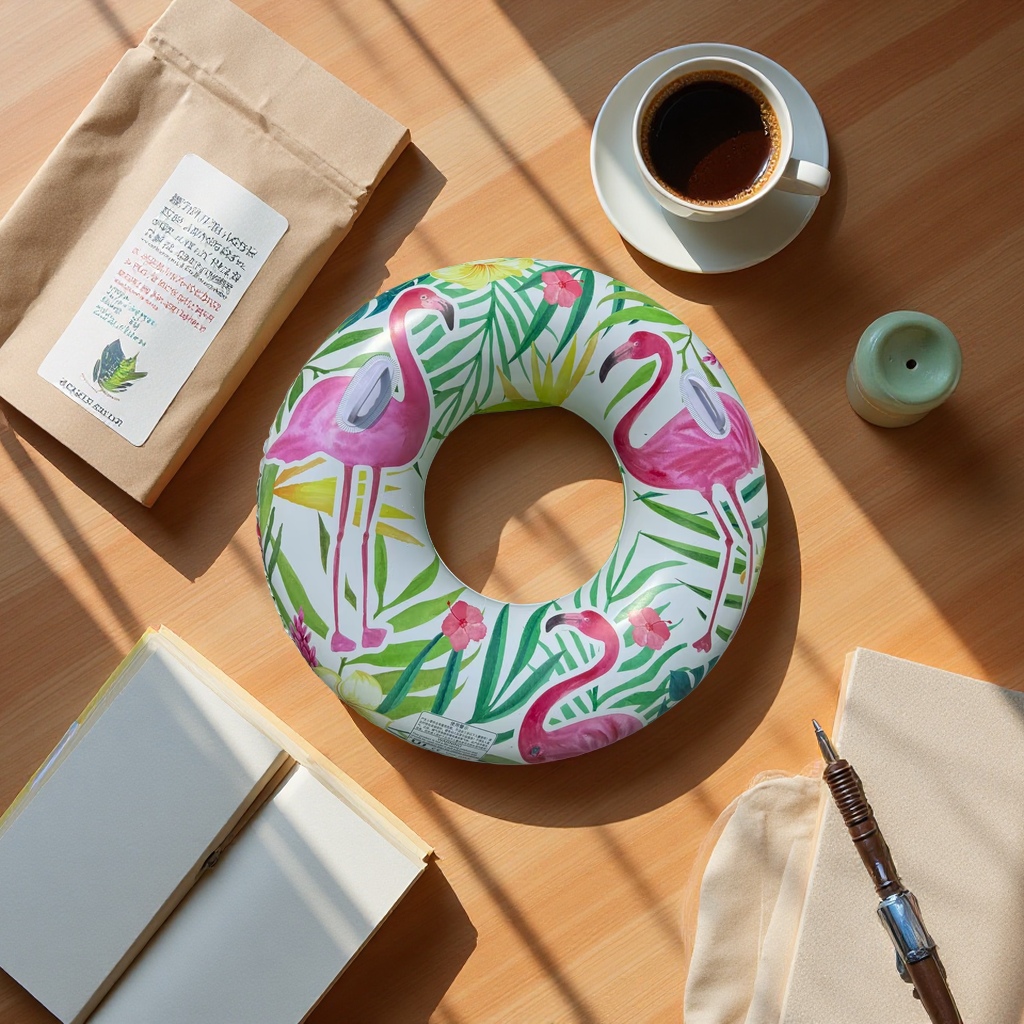 Adult and children's leak-proof inflatable swimming rings, 90 cm safe and durable recreational water floating equipment, a must-have in summer