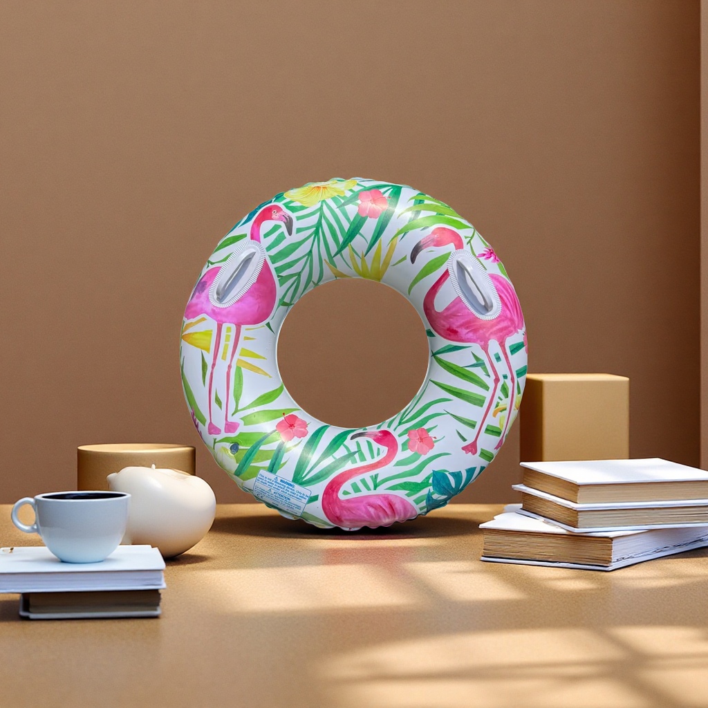 Adult and children's leak-proof inflatable swimming rings, 90 cm safe and durable recreational water floating equipment, a must-have in summer details Picture