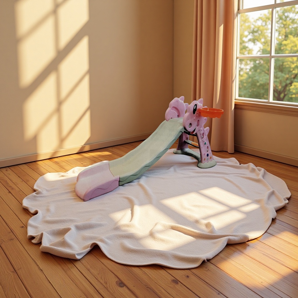 Children's play equipment, children's amusement facilities, soft-padded slides, safe and durable, colorful children's playground toys details Picture