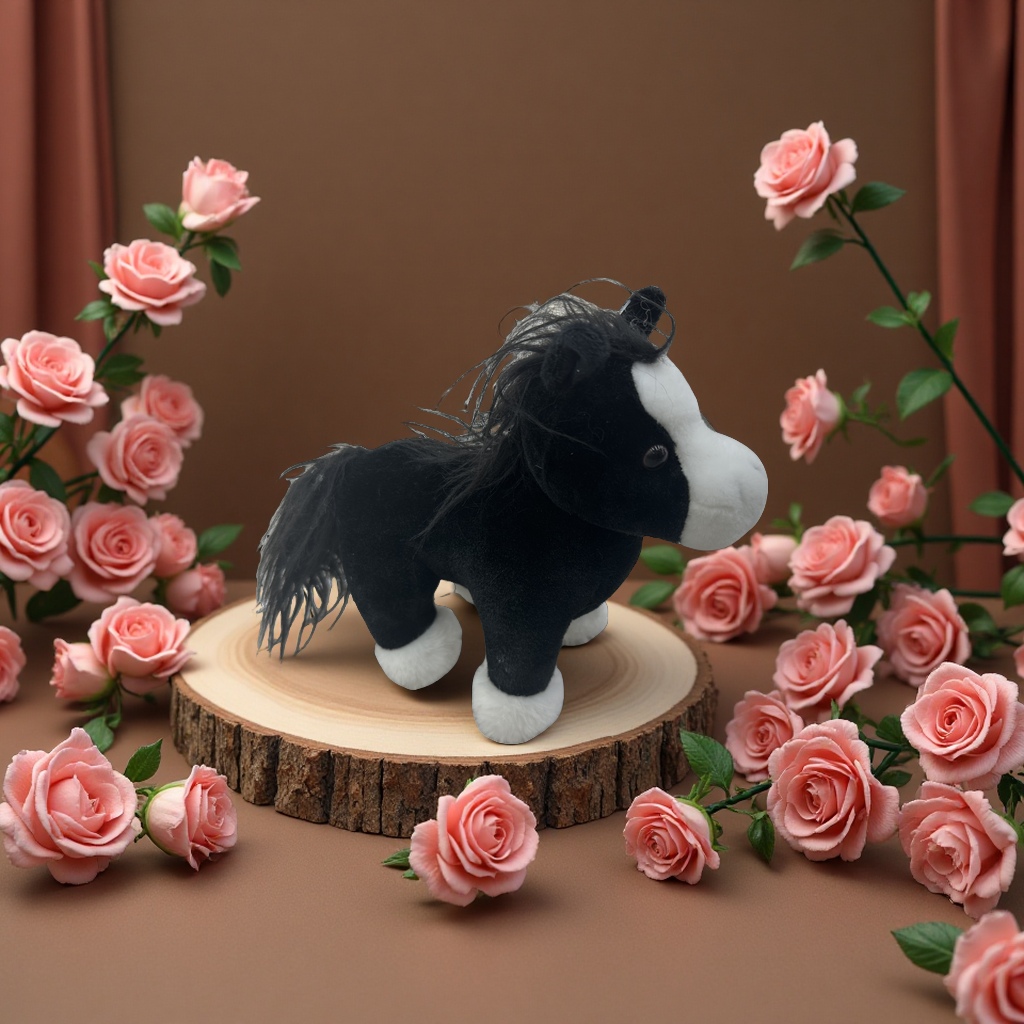 敦实短腿挽马优质手工雕刻工艺适合收藏摆件装饰品