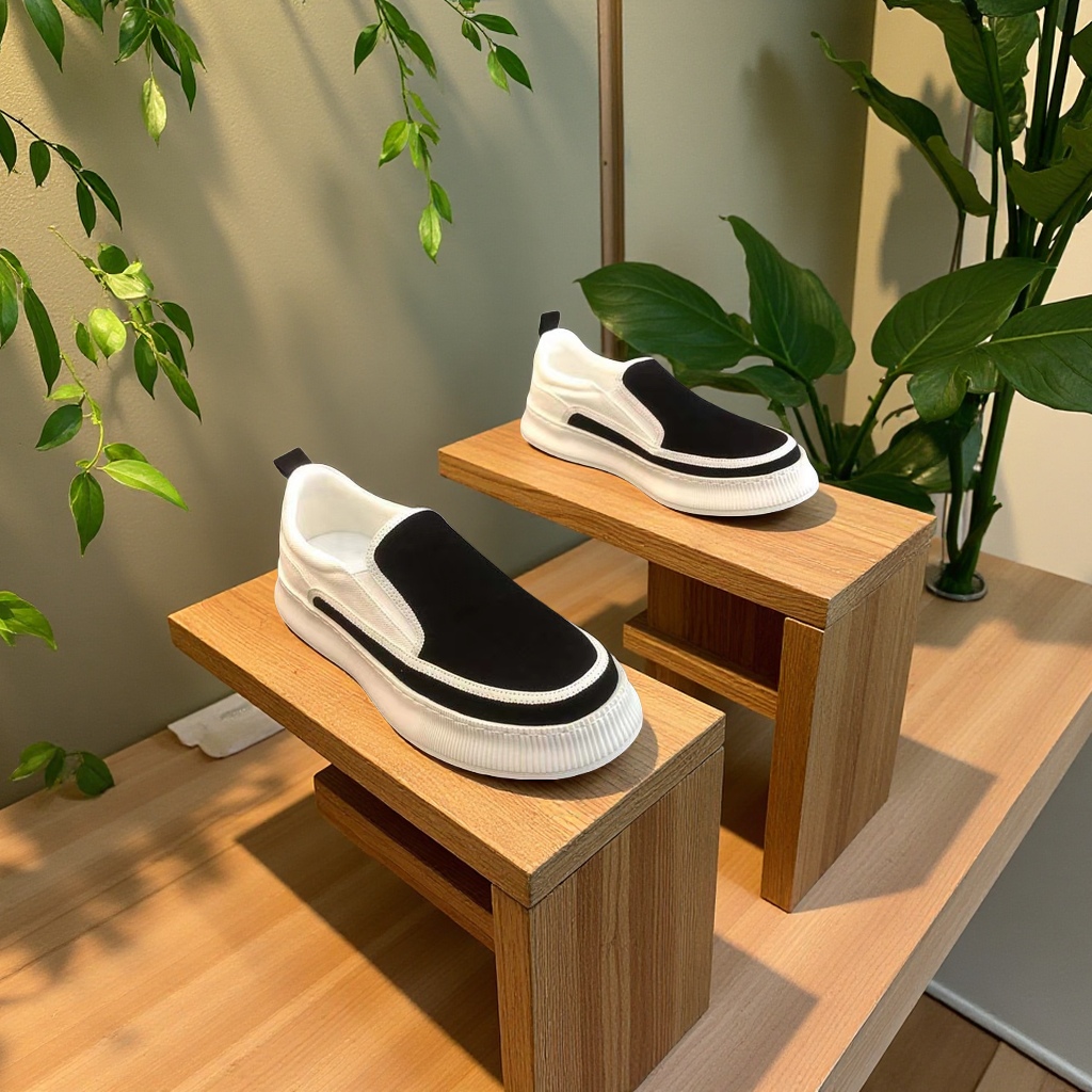 男鞋春季新款透气帆布鞋男士百搭厚底一脚蹬休闲运动休闲鞋平底户外运动鞋