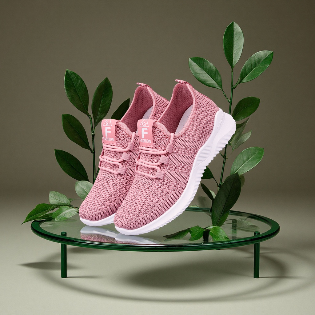 女鞋2025外贸新款轻便休闲跑步透气软底运动鞋子女款不累脚舒适百搭