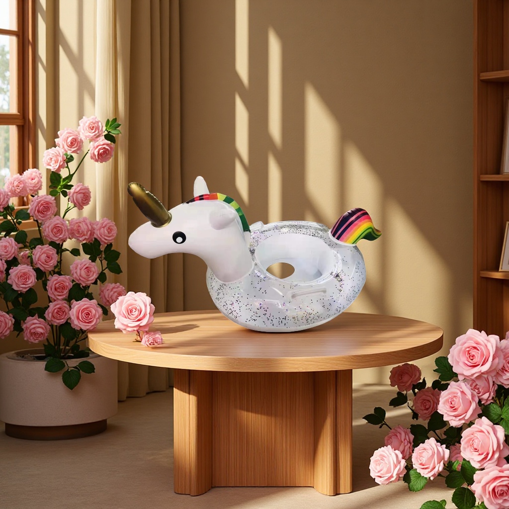 The sequined children's handrail is a colorful cartoon safety and anti-slip toy suitable for young children's swimming details Picture