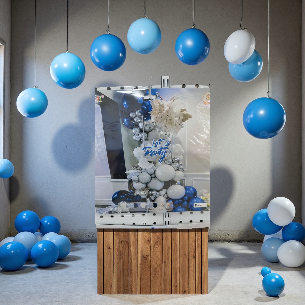 气球生日装饰摆摊发光充气心形气球节日庆典氦气充气玩具