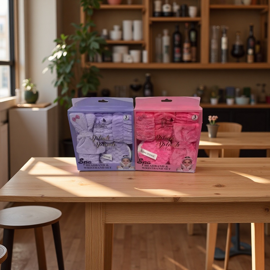 洗脸发箍美妆工具套装多功能清洁护肤发带洗面用品收纳便携款