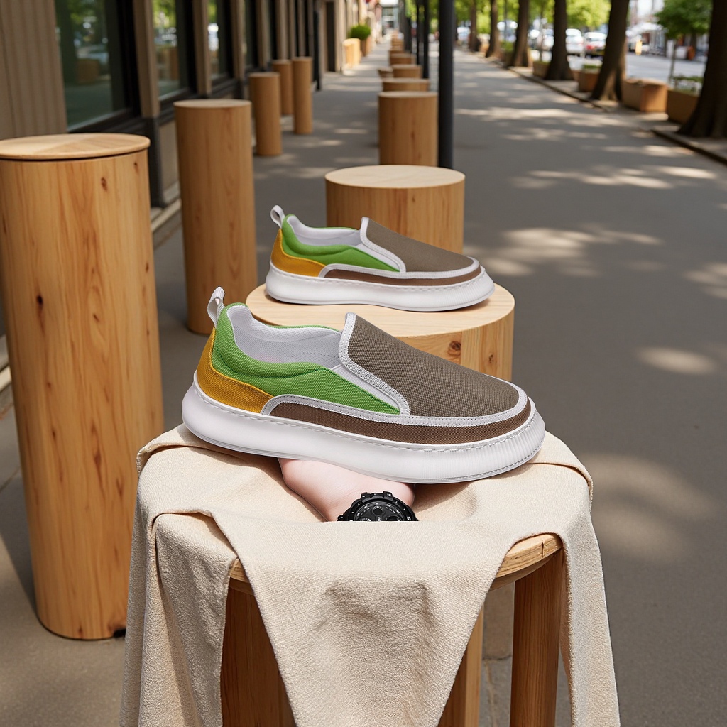 男式休闲单鞋实物图