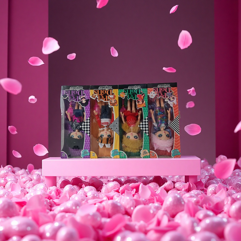 芭比娃娃玩具电动音乐毛绒俄罗斯套娃趣味玩偶儿童礼物