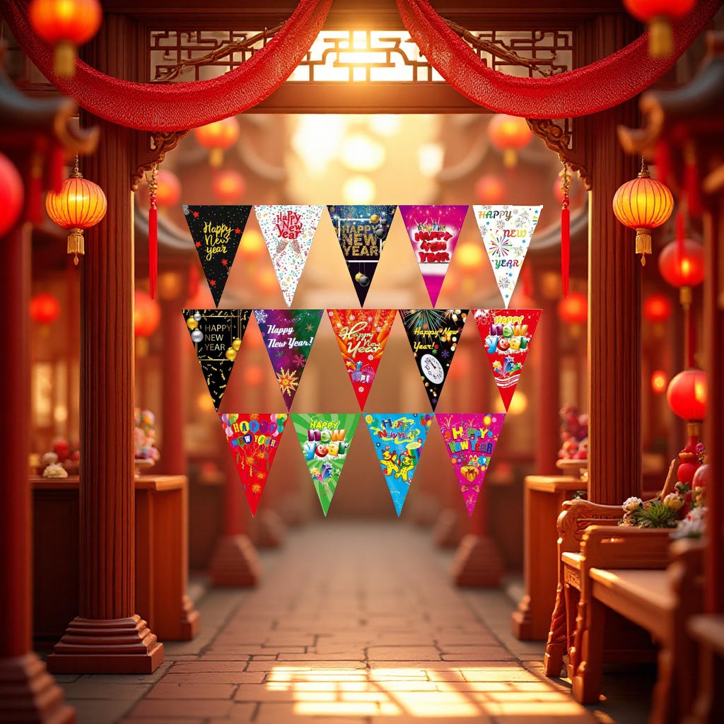 挂旗拉旗三角旗细节图