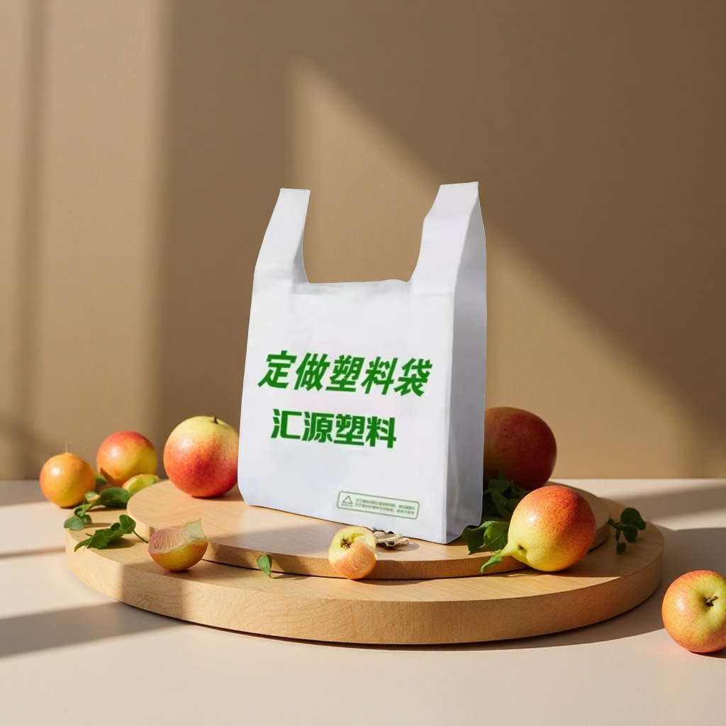 超市水果手提塑料袋背心包装袋透明打包袋批发定logo便利购物袋塑料自封袋