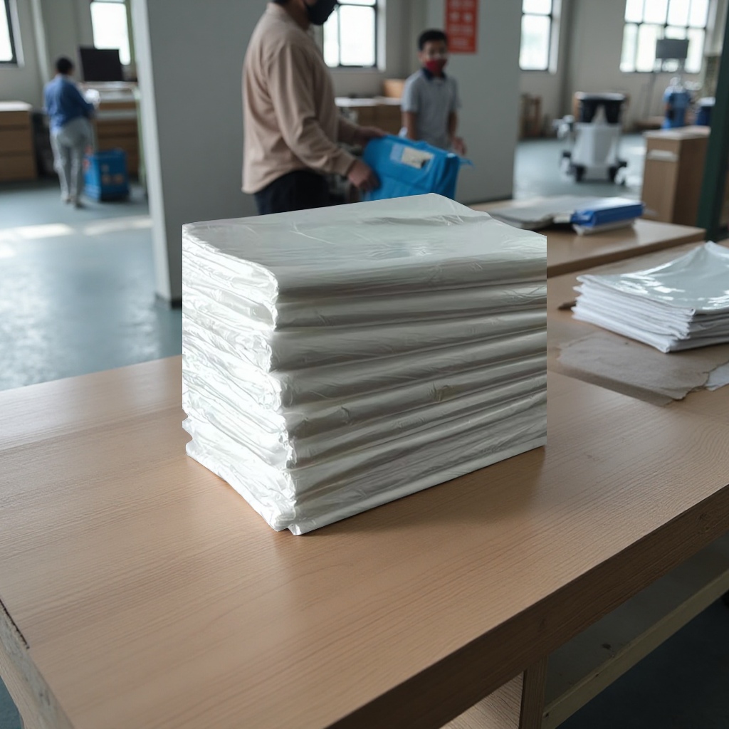 Wholesale low-pressure PO plastic bags, film inner bags, waterproof and moisture-proof flat mouth packaging bags, wholesale disposable plastic bags, plastic film bags Application Scenario