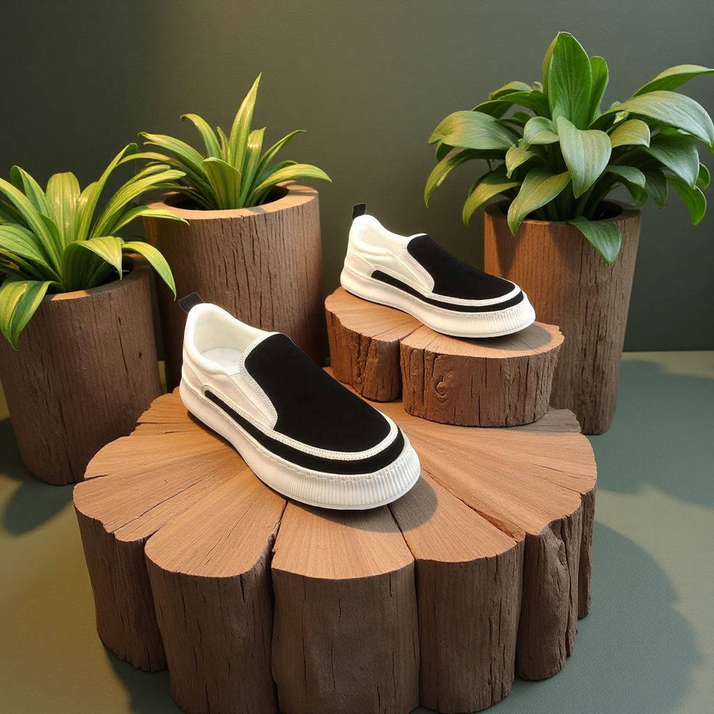 男鞋春季新款透气帆布厚底一脚蹬休闲潮鞋男款百搭平底男式休闲单鞋