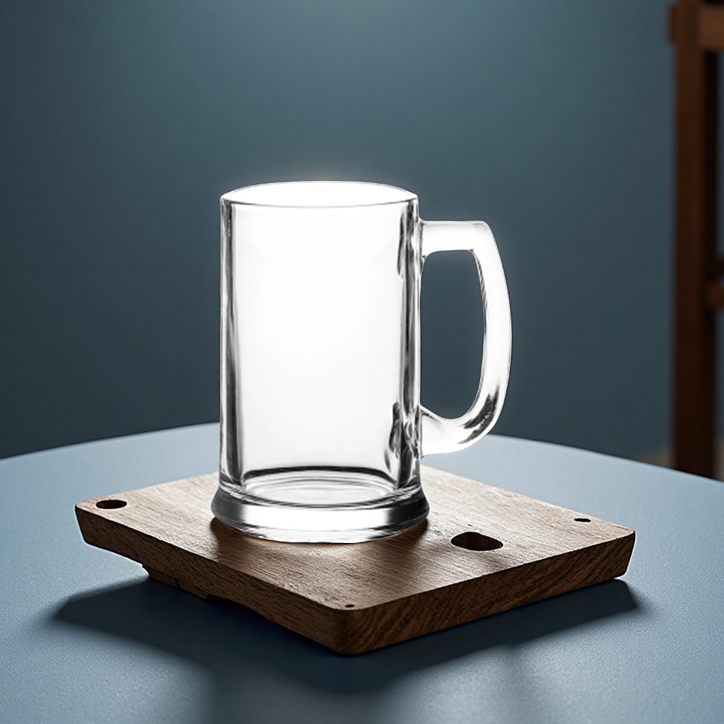 Heat-resistant glass tea cups with handles, large-capacity household drinking water, milk, juice, draft beer cups, wine and beverage packaging Item Picture